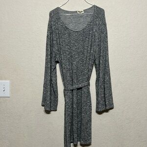 Show Me Your Mumu Monica Dress lightweight silver long sleeve dress size Small